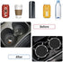 Car Coasters, 4 Pack Universal Vehicle Bling Car Coaster, COCASES Crystal Rhinestone Coaster For Cup Holders, Car Interior Accessories 2.75'' Silicone Anti Slip Car Coasters For Women ( Black )