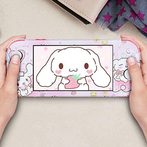 DLseego Switch Lite Skin Sticker Pretty Cute Pattern Full Wrap Skin Protective Film Sticker Compatible with Nintendo Switch Lite--Pink