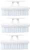 Superio Nail Brush Set (3 Pack) Cleaner with Handle - Durable Brush Scrubber to Clean Toes, Fingernails, Hand Scrubber All Surface Cleaning, Heavy Duty Scrub Brush Stiff Bristles, Easy to Hold (White)
