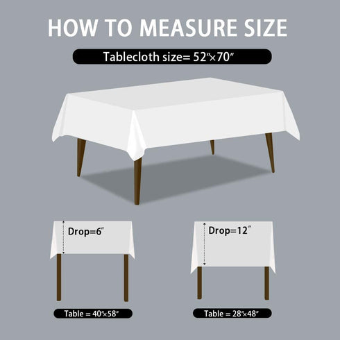 homing Heavy Duty Waterproof Vinyl Tablecloth 52 x 70 Inch Washable Table Clothes for Rectangle Tables, Thick Table Cover for Party, Holiday, Picnic, Outdoors, Royal Blue