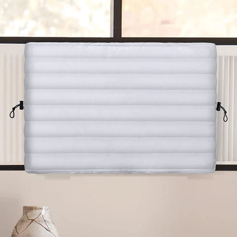 FILORA Indoor Air Conditioner Cover Window AC Units Covers for Inside 21 x 15 x 3.5 inches(L x H x D) White
