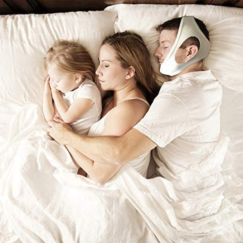 Snore Stopper Anti Snoring Devices Anti Snoring Chin Strap for Cpap Users, Breathable Snoring Solution(2 Pack)