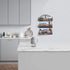 Giftgarden 3 Tier Over The Door Spice Rack, Wall Mount Hanging Spice Organizer for Cabinet Pantry Kitchen, Black