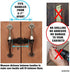 Kiscords Baby Safety Cabinet Locks for Handles Child Safety Cabinet Latches for Home Safety Strap for Baby Proofing Cabinets Kitchen Door RV No Drill No Screw No Adhesive /4 Pack (Black)