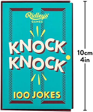 Ridley’s 100 Knock Knock Joke Cards – Includes 100 Jokes for Kids and Adults, Funny Jokes for Family-Friendly Fun – Makes a Great Gift Idea