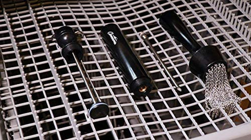 Camerons 3-in-1 Injector Basting Mop - The Holiday for The Serious Barbeque 'er - Includes Chain Mop, Meat Marinator, and Barbecue Baster- Injector Handle Pumps Sauce While You Baste