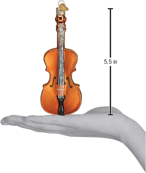 Old World Christmas 38053 Musical Instruments Glass Blown Ornaments for Christmas Tree Cello