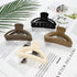 Canitor Hair Clips for Women 4Pcs Neutral Claw Clips Hair Clips for Thin Hair Medium Hair Clips Matte Claw Clips for Thin Hair Semicircle Hair Clips for Thick Hair Cute Small Hair Clips
