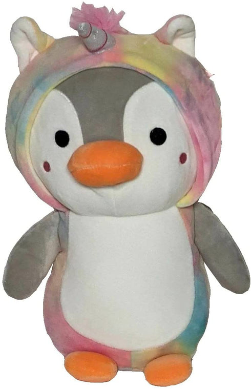 Squishmallows Kellytoy Hug Mees 10 Inch Plush Super Soft Plush Toy Pet Pillow Animal Pillow Pal Buddy Stuffed Animal Birthday Gift Holiday (Jen The Penguin as Unicorn)