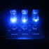 JIANFA Dc 12v Carbon Fiber Surface Panel Car Toggle Switch with Blue LED Indicator for for Racing Sport Competitive Car