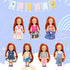 BARWA 6pcs Kelly Doll Clothes Fashion Dresses Outfit for Kelly Doll