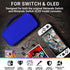 Orzly Carrying case for Nintendo Switch OLED and Switch Console - Midnight Blue Protective Hard Portable Travel case Shell Pouch for Nintendo Switch Console & Accessories