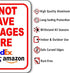 Do NOT Leave Packages Here Delivery Sign for Delivery Driver - Delivery Instructions for My Packages from Amazon, FedEx, USPS, UPS - Indoor Outdoor Delivery Signs for Home, Office, Work - 8.5" x 10"