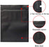 100 Pack Mylar Bags - 5.5 x 7.8 Inch Resealable Foil Pouch Bag Food Storage Pouch Matte Black