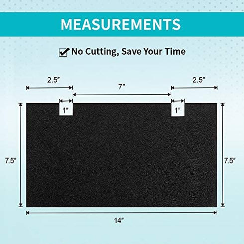 BougeRV 4 Pack RV A/C Filters Replacement RV Air Conditioner Filter 14" x7-1/2 RV Accessories…