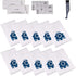 I-clean Replacement Miele Classic C1 / Complete C3 Canister Vacuum Cleaner Bags,10 Packs AirClean 3D Efficiency GN Dust Bags,with 2 Motor Protection Filter, 2 AirClean Filter