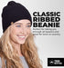 Winter Beanie Knit Hat for Men & Women - Daily Knit Ribbed Cap - Warm & Soft Stylish Toboggan Skull Caps for Cold Weather