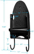 Oranlife Ironing Board Hanger Wall Mount Electric Iron Holder Ironing Board Rack Household Bathroom Shelf - for Max 5 inch Width - Black