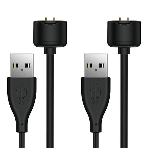 TUSITA [2-Pack Charger Compatible with Xiaomi Mi Band 5 6 7, Amazfit Band 5 - USB Magnetic Charging Cable 3.3ft/100cm - Fitness Tracker Accessories
