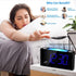 Extra Loud Vibrating Alarm Clock with Bed Shaker for Heavy Sleepers,Digital Bedroom Clock for Deaf Hearing Impaired Senior, 7 Night Light, Large LED Display,Dimmer, 2 USB Charger,12/24H,Battery Backup