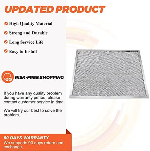 BPS1FA30 Range Hood Aluminum Filter 11-3/4" x 14-1/4" x 3/8" (2 Pack)by Beaquicy - Replacement for Bro-an, Nutone Mesh Aluminum Grease Range Hood -Replaces 99010299 S99010299 S99010305 AP3378953 8322
