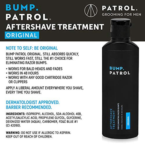 Bump Patrol Original Formula After Shave Bump Treatment Serum - Razor Bumps, Ingrown Hair Solution for Men and Women - 2 Ounces