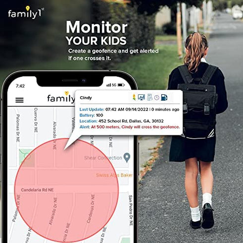 Family1st GPS Tracker for Vehicles Car Automobiles Trucks and Kids with Real time Tracking App Discreet Tracking Device for Cars Anti-Theft. Subscription Required