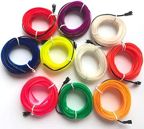 ABALDI El Wire, Interior Car Lights, Car LED Lights Inside Your Car for Car Interior Decoration(3m/9ft, Blue)