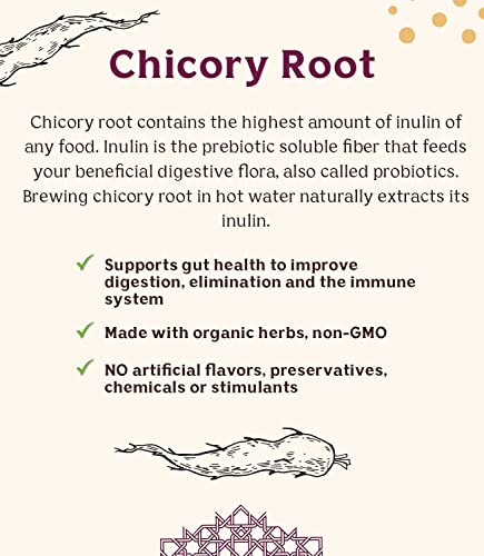 Teeccino Vanilla Nut Herbal Coffee Tea Bags, 10 ct