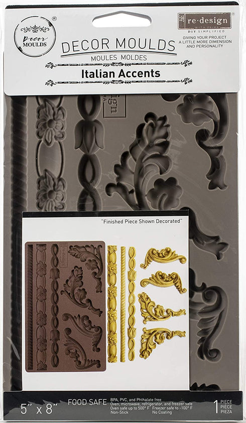 PRIMA MARKETING INC REDESIGN MOULD 5X8 ITAL ACCNT, us:one size, Italian Accents