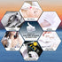 CHARMICS 5 Pairs White Cotton Gloves for Dry Hands, Moisturizing Gloves Overnight, 23cm / 9 Inch Eczema Gloves, Washable SPA Gloves, Premium White Gloves Women and Men
