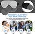 Silk Cooling Weighted Sleep Eye Mask-Relief for Headache/Migraine Relief/Sinus Pain/Puffy Dry Eyes,Universal Size (Grey)