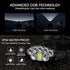 Headlamp Rechargeable, Briignite 8 LED Headlamp Flashlight, 6 Mode USB Rechargeable Headlamp, 5000LM Super Bright Head Light, Waterproof, 270°Wide Beam, Outdoor Hiking, Cycling, Fishing, Camping Gear