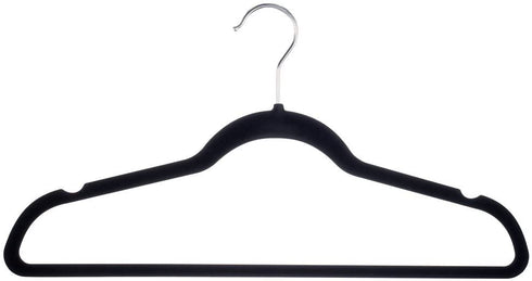Home-it Premium Velvet Hangers Heavy Duty Clothes Hook Swivel 360-Ultra Thin, (50 Pack)