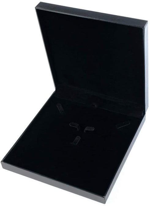 Oirlv Black Jewelry Set Box,Ring/Earrings/Big Necklace Gift Case