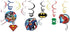 Justice League Foil Swirl Value Pack Decorations, Party Favor