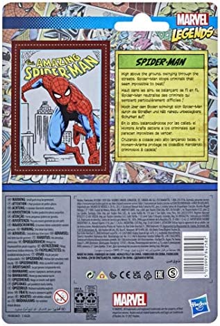 Hasbro Marvel Legends Series 3.75-inch Retro 375 Collection Spider-Man Action Figure Toy