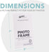 Photo Booth Frames - 5x7 Inch Clear Acrylic Display, Slanted Back Vertical Standing Plastic Picture or Display Sign Holder with Inserts - 12 Count