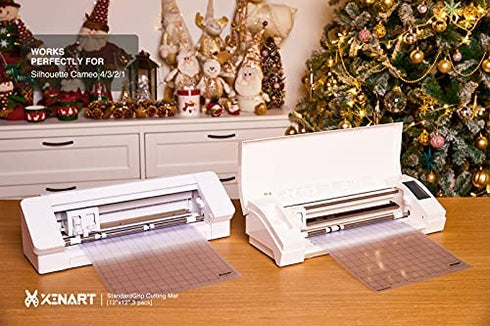 XINART StandardGrip Cutting Mat for Silhouette Cameo 4/3/2/1(3 Mats,12x12 inch) Standard Grip Adhesive Sticky Accessories Craft Vinyl Replacement Cut Mats for Silhouette Cameo