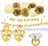 MEYSIMOON Bachelorette Party Decorations Kit Bridal Shower Supplies Gold Kit Ring Balloons,Gold Glitter Sip Sip Banner,Swirl,Paper Pom Poms,Bride to Be Sash for Hens Party Decoration