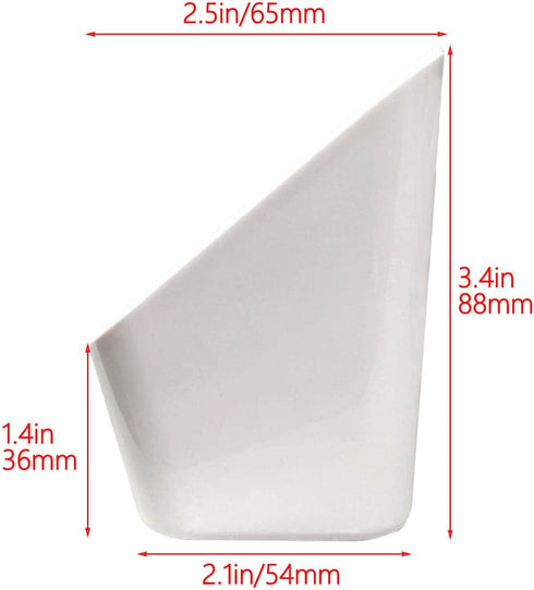 Aiwaiufu Kitchen Sink Front Trays Tip Out Tray Set 14 Inch Polymer Plastic White (2 Pack)