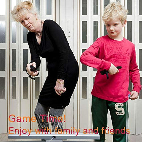 Wii Nunchuck Remote Controller with Motion Plus Compatible with Wii and Wii U Console | Wii Remote Controller with Shock Function (Black)