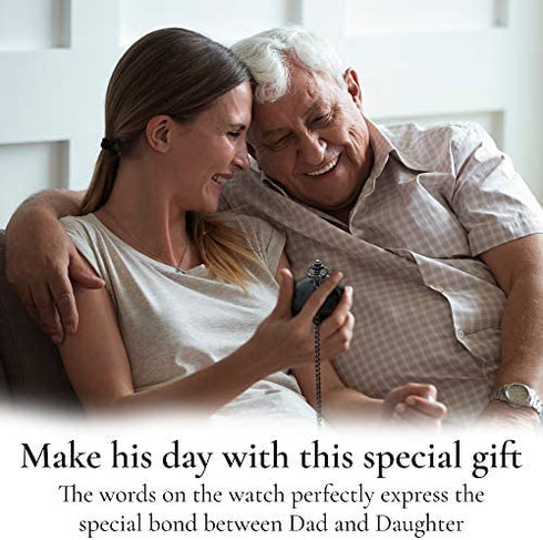 Gifts for Dad from Daughter I Dad Gifts from Daughter -"I Will Always be Your Little Girl" Pocket Watch I Dad Birthday Gifts from Daughter I Father Daughter Gifts