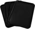 Ramddy Black Serving Trays, Plastic Fast Food Trays, Set of 4