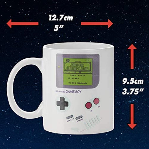 Paladone Gameboy Heat Changing Coffee Mug - Gift for Gamers, Fathers, Coffee Enthusiasts