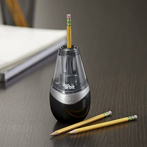 Westcott iPoint Orbit Battery Pencil Sharpener, Black