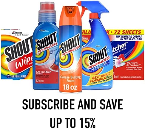 Shout Color Catcher Sheets for Laundry, Maintains Clothes Original Colors, 72 Count