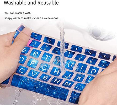 Keyboard Cover for Lenovo Chromebook Flex 3 11"/Lenovo Chromebook C330 C340 11.6" / Lenovo IdeaPad Flex 3 11.6"/ Lenovo Chromebook 100e 300e 500e N20 N21 N22 N23 11.6", Blue Star