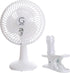 Genesis 6-Inch Clip Convertible Table-Top & Clip Fan Two Quiet Speeds - Ideal For The Home, Office, Dorm, More White (A1CLIPFANWHITE)