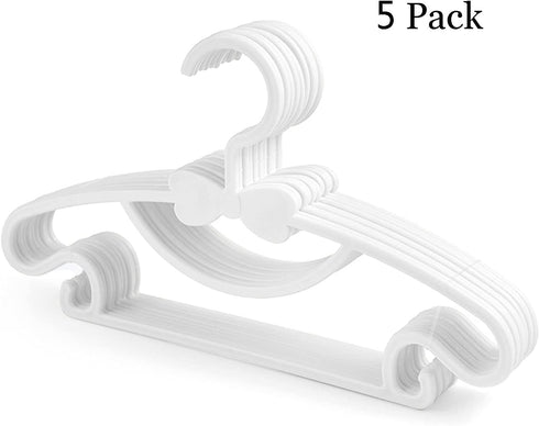 PJJXMY Baby Kids Hangers,20 Pack Durable Plastic Kids Hangers for Nursery -Childrens Hangers - Great as Toddler or Infant Clothes Hangers-4 Colors